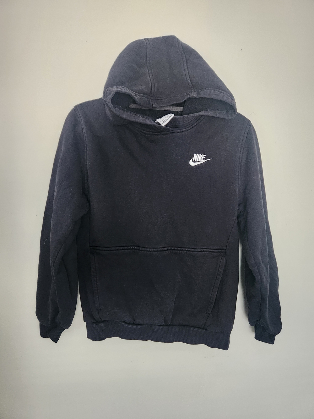 Nike Youth Black Hoodie with Swoosh Logo